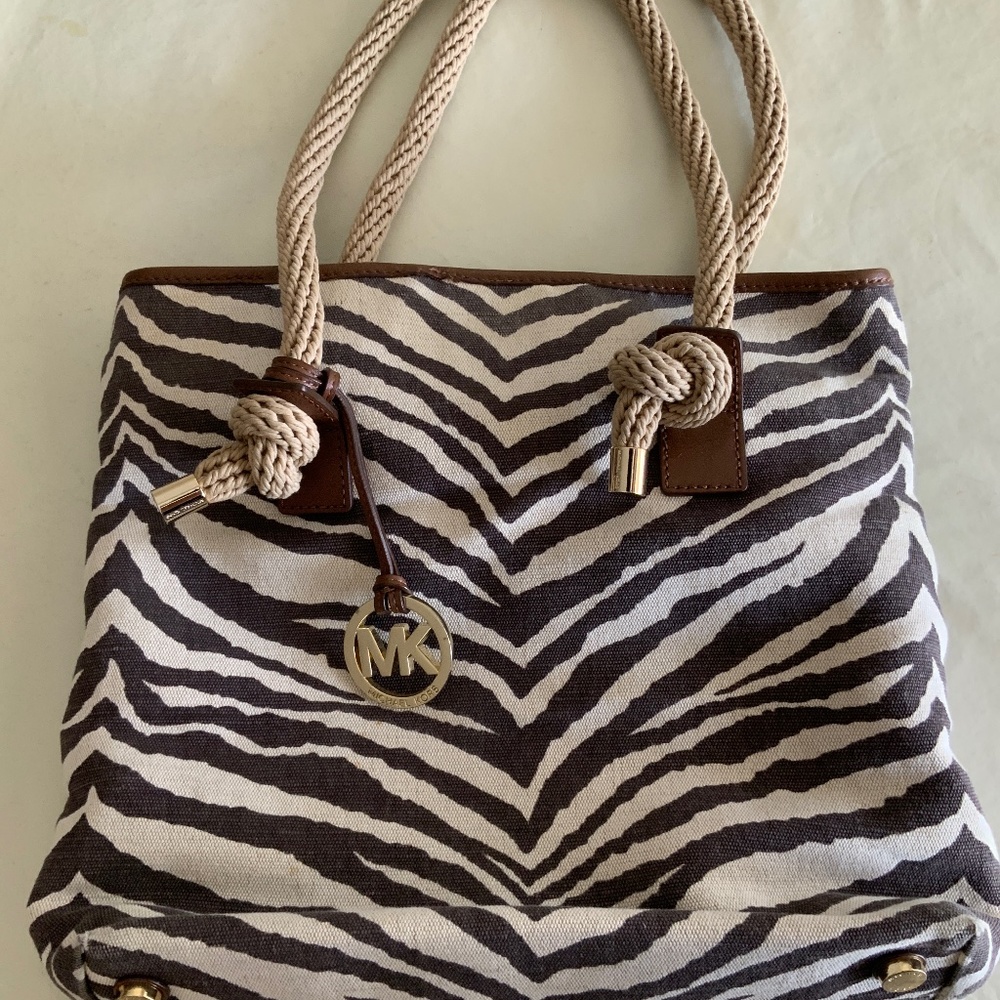 MICHAEL Michael Kors Brown and Tan Zebra Summer bag
